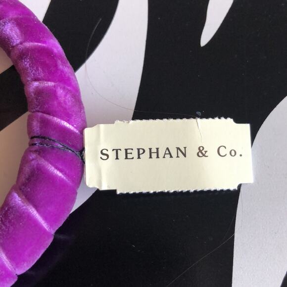 4 for $20 Stephan & Co. Purple Velvet Bangle - Picture 3 of 3